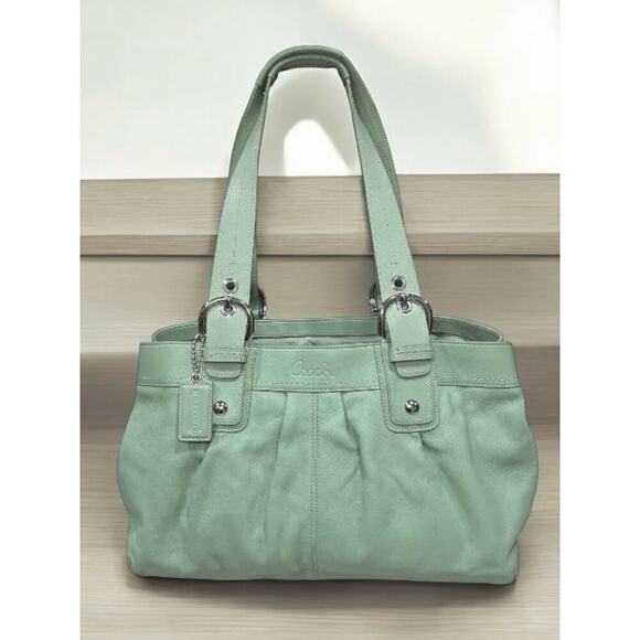 Coach F13733 Soho Pleated Leather Carryall Bag - Picture 16 of 16